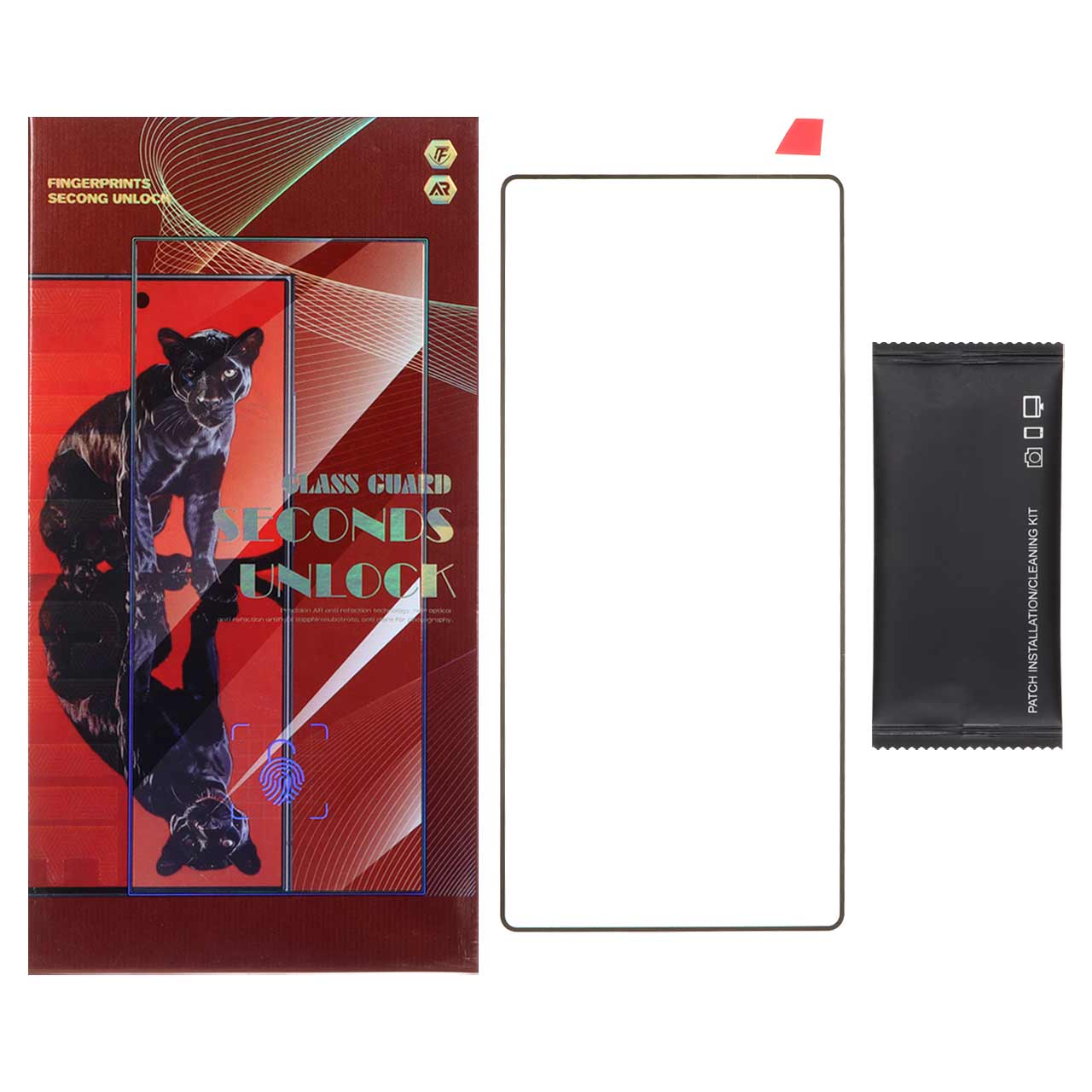 محافظ صفحه نمایش خم فول چسب Jaguar مدل Samsung Galaxy S25 Ultra (پک دار)